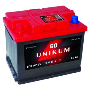 Аккумулятор автомобильный Unikum 60 купить в Новосибирске - 12volt54.ru