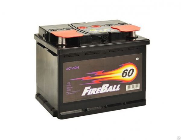 Аккумулятор автомобильный Fire Ball 60 купить в Новосибирске - 12volt54.ru