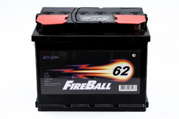 Аккумулятор автомобильный Fire Ball 62 купить в Новосибирске - 12volt54.ru